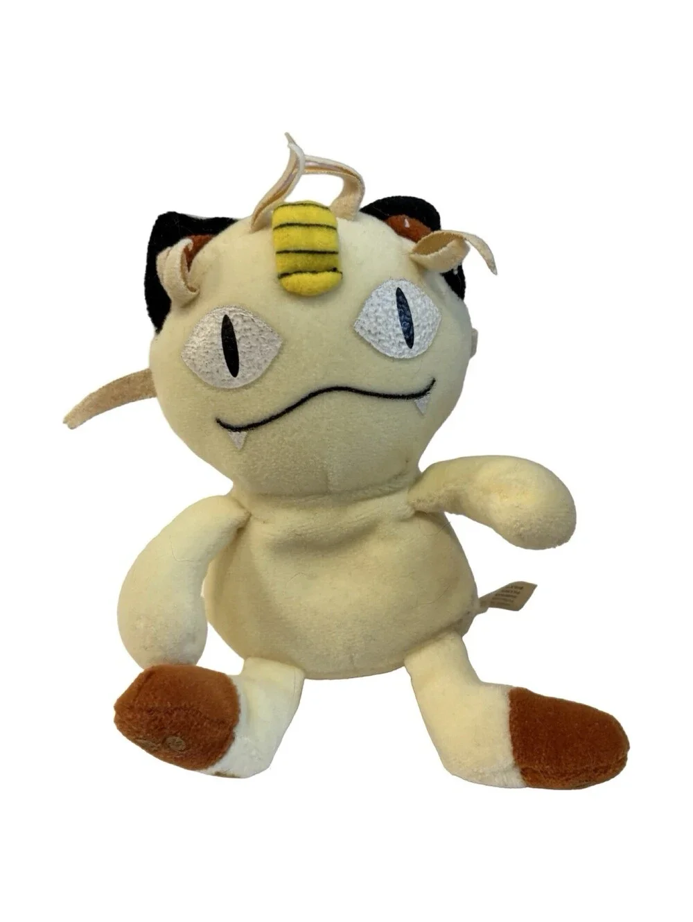 Meowth Pokemon Plush Game Freak 1998 Nintendo 6
